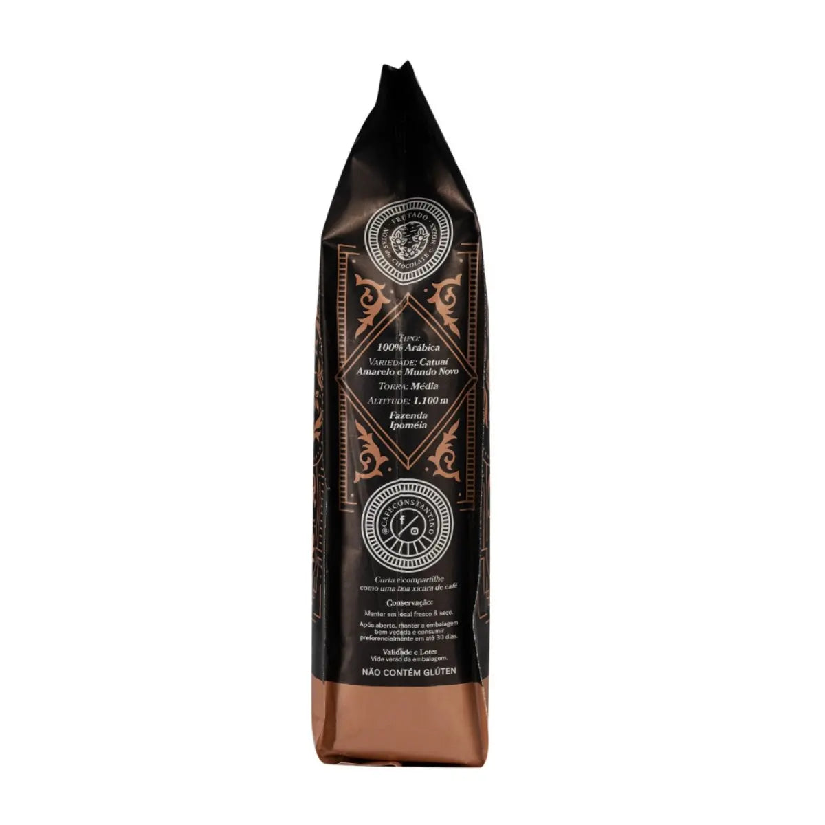 Bolsa vertical de café Constantino 500 g – café en grano arábica con notas de chocolate y frutos rojos