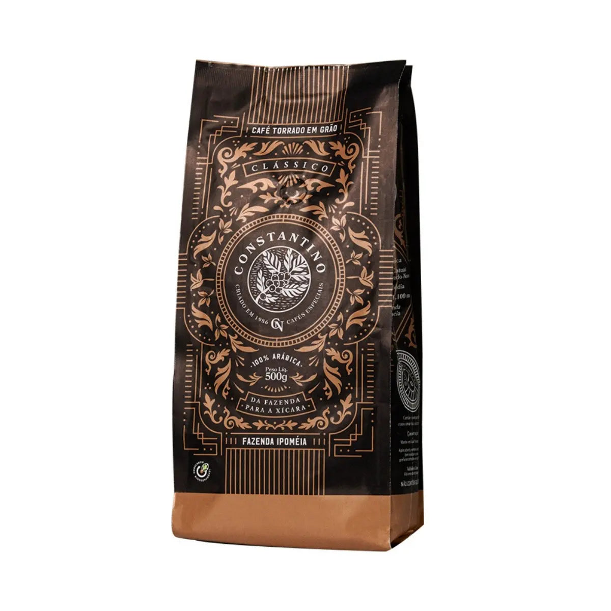 Café Constantino 500 g – café en grano entero de especialidad, origen Brasil, sabor balanceado y aromático