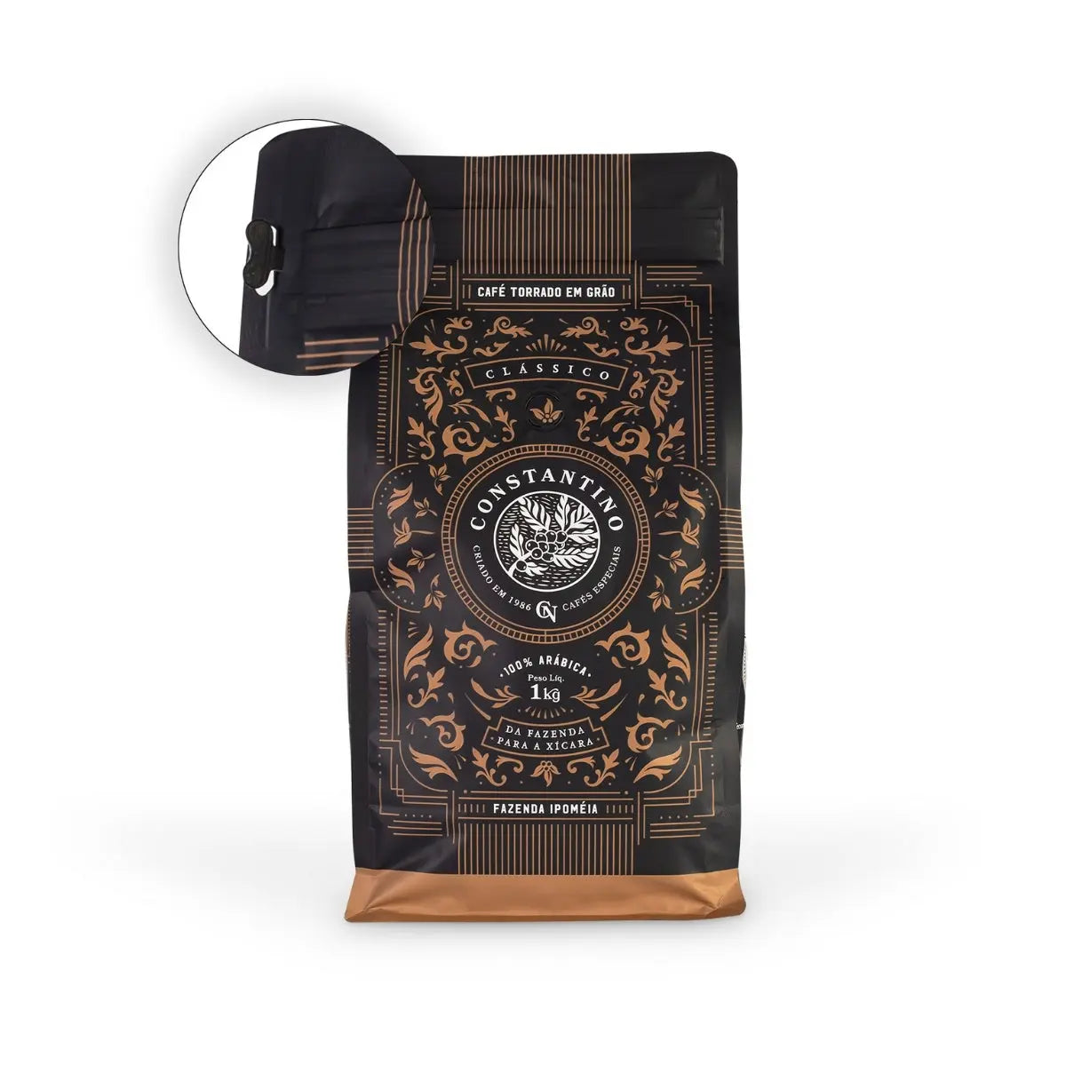 Café Constantino en grano 1 kg – tueste medio con notas de chocolate, nueces y frutos rojos