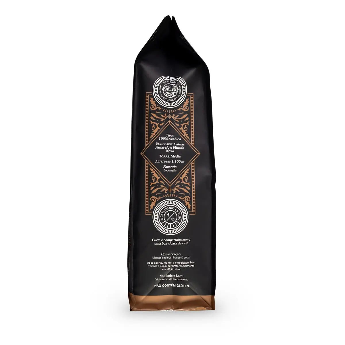 Lateral Café Constantino grano 1 kg-notas de chocolate, nueces y frutos rojos