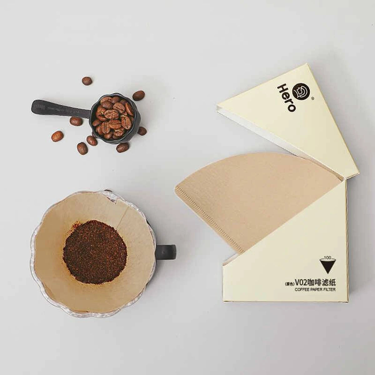 Filtros de Cafe V60 zeroHero Conicos 2-4 Tazas 50un