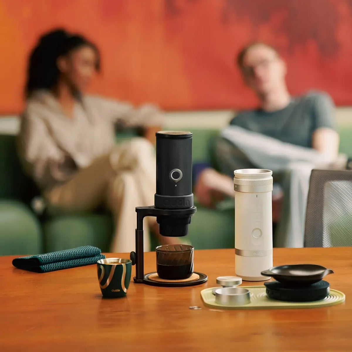 OutIn Mino Space Grey - Cafetera Portátil Recargable 22 Bar