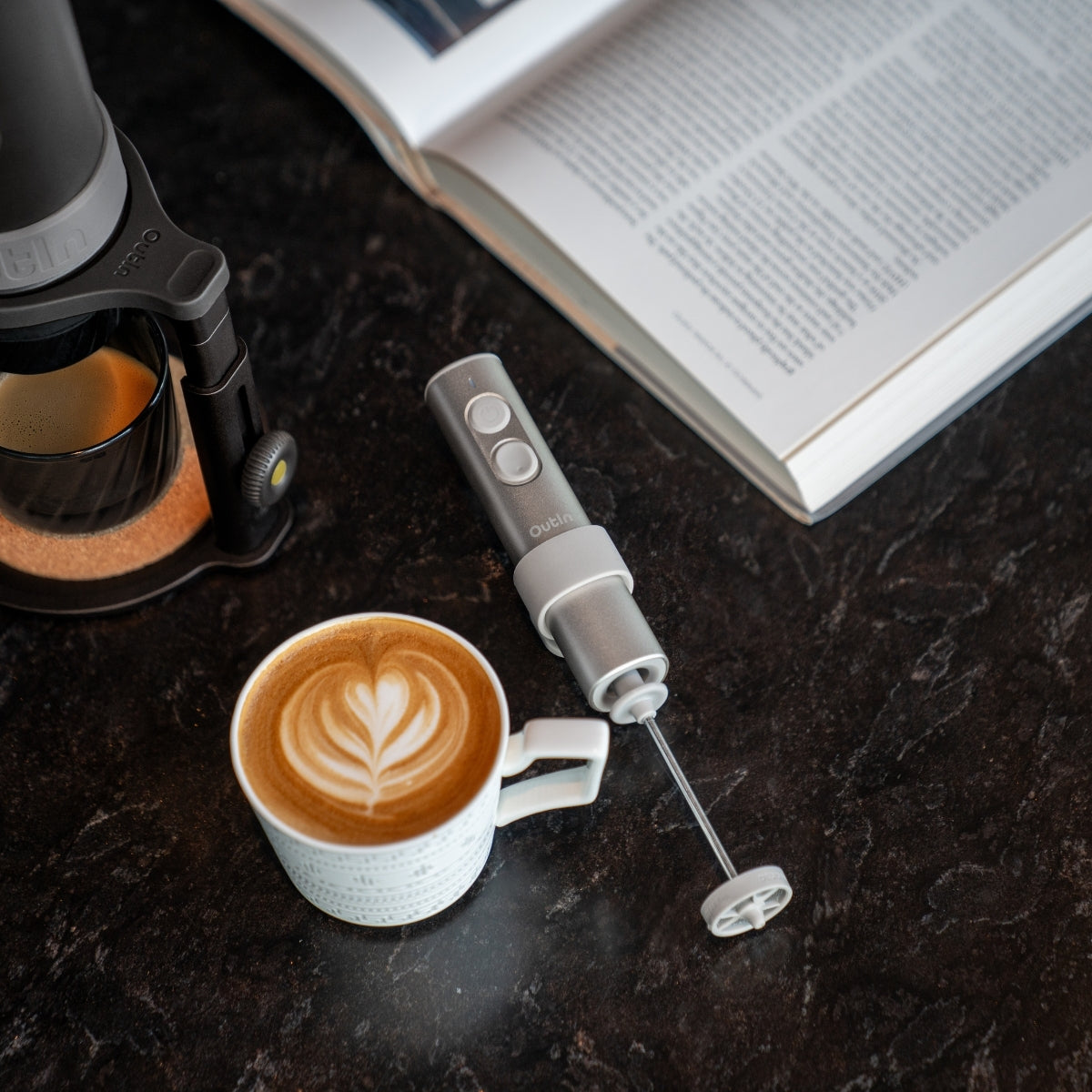 Espumador de Leche para Latte Art - OutIn LattoGo