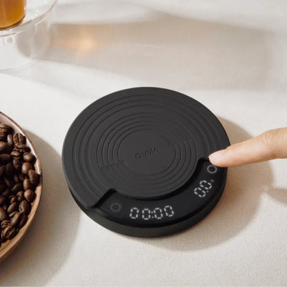 Balanza de Café Portátil con Estuche y 3 Modos - OutIn Claro Negro