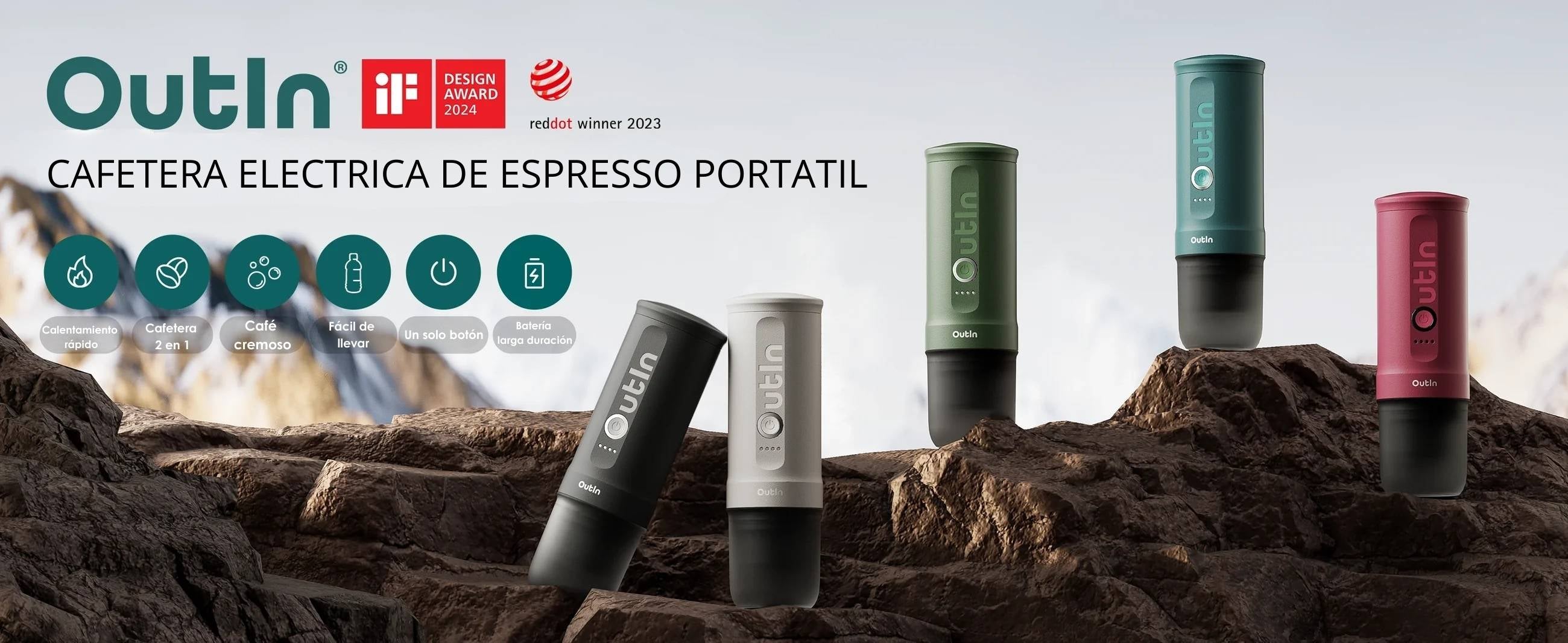 Cafeteras espresso portátil eléctricas Outin