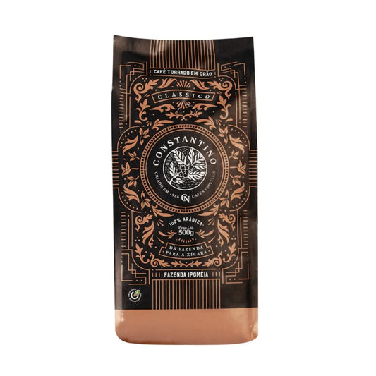 Café Constantino en grano 500 g – 100% arábica de especialidad, origen Alta Mogiana Brasil