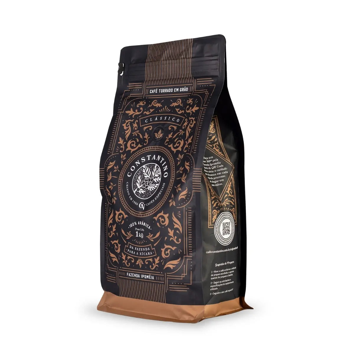 Café Constantino en grano 1 kg – 100% arábica de especialidad, origen Alta Mogiana Brasil