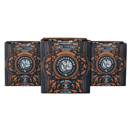 drip coffee constantino pack 3 cajas frente